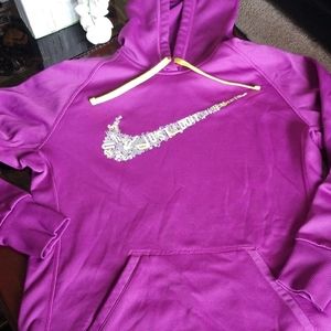 Nike purple hoodie sweatshirt sz m
